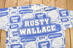 Vintage 1997 Rusty Wallace All Over Print NASCAR T-Shirt