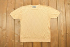 Vintage 1990s Nina Couture Argyle Knitted Sweater