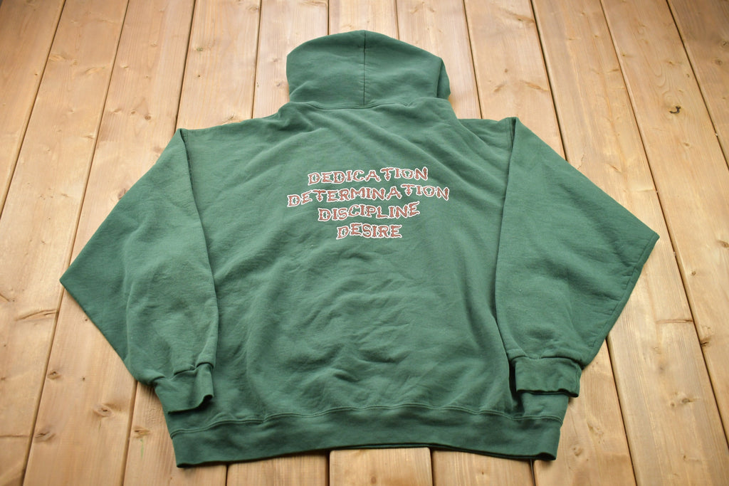 Vintage 1990s Arsenal Tech Wrestling Graphic Hoodie