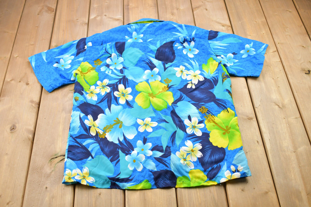 Vintage 1990s Floral All Over Print Short Sleeve Button Up Shirt