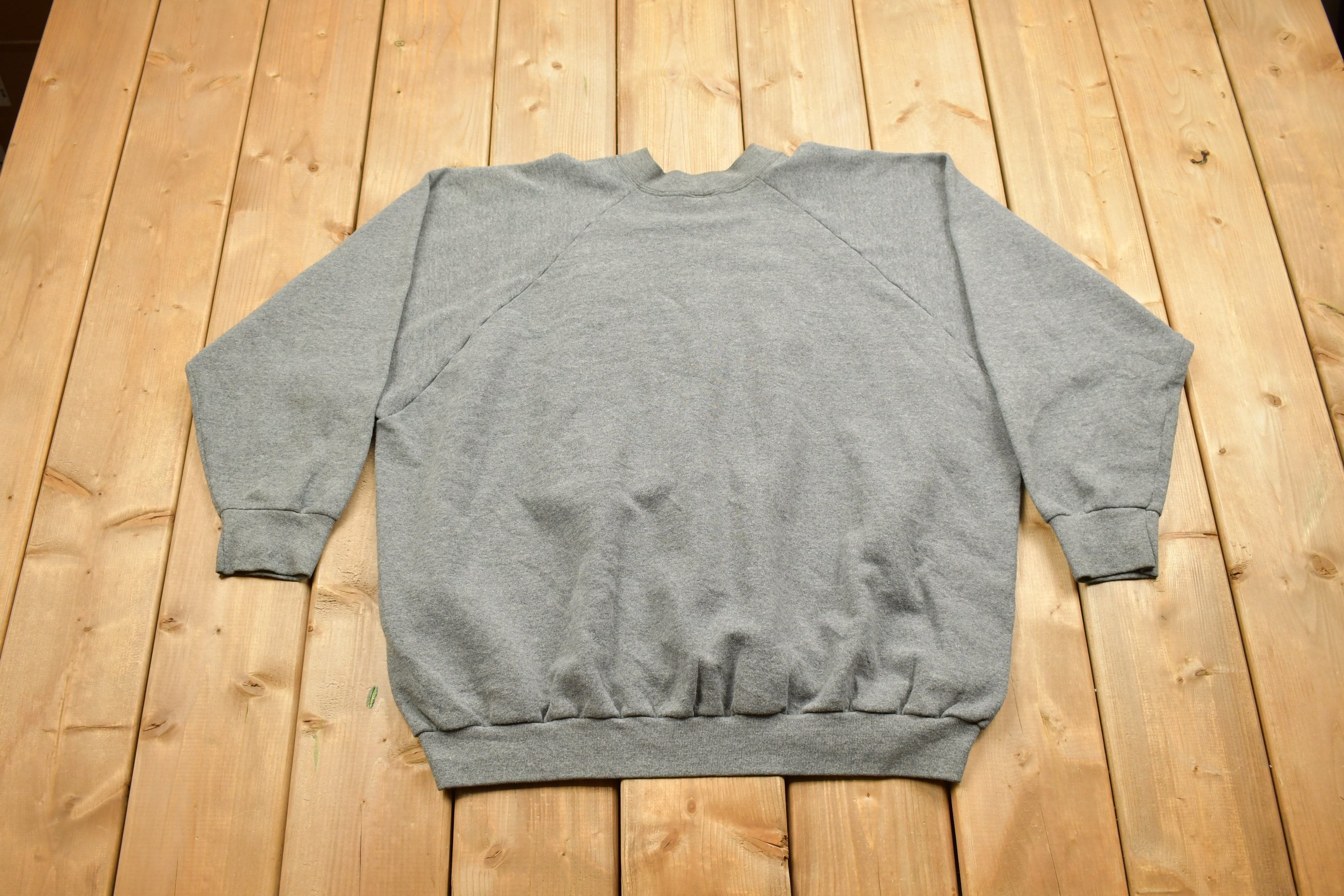 Vintage 1990s Blank Grey Crewneck Sweatshirt