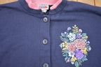 Vintage 1990s Morning Sun Fleece Sweater / Sportswear / 90s Crewneck / Flowers / Athleisure / Hiking