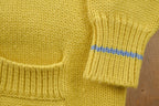 Vintage 1990s Knitted Striped Big Button Sweater