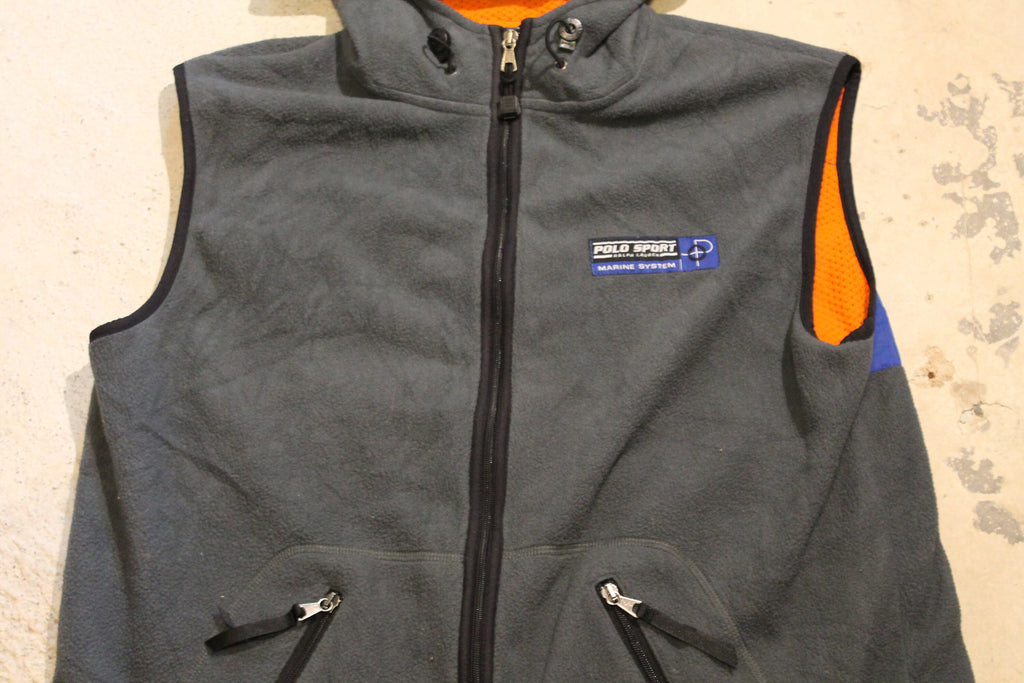 Vintage 1990s Polo Sport Ralph Lauren Marine System Fleece Vest