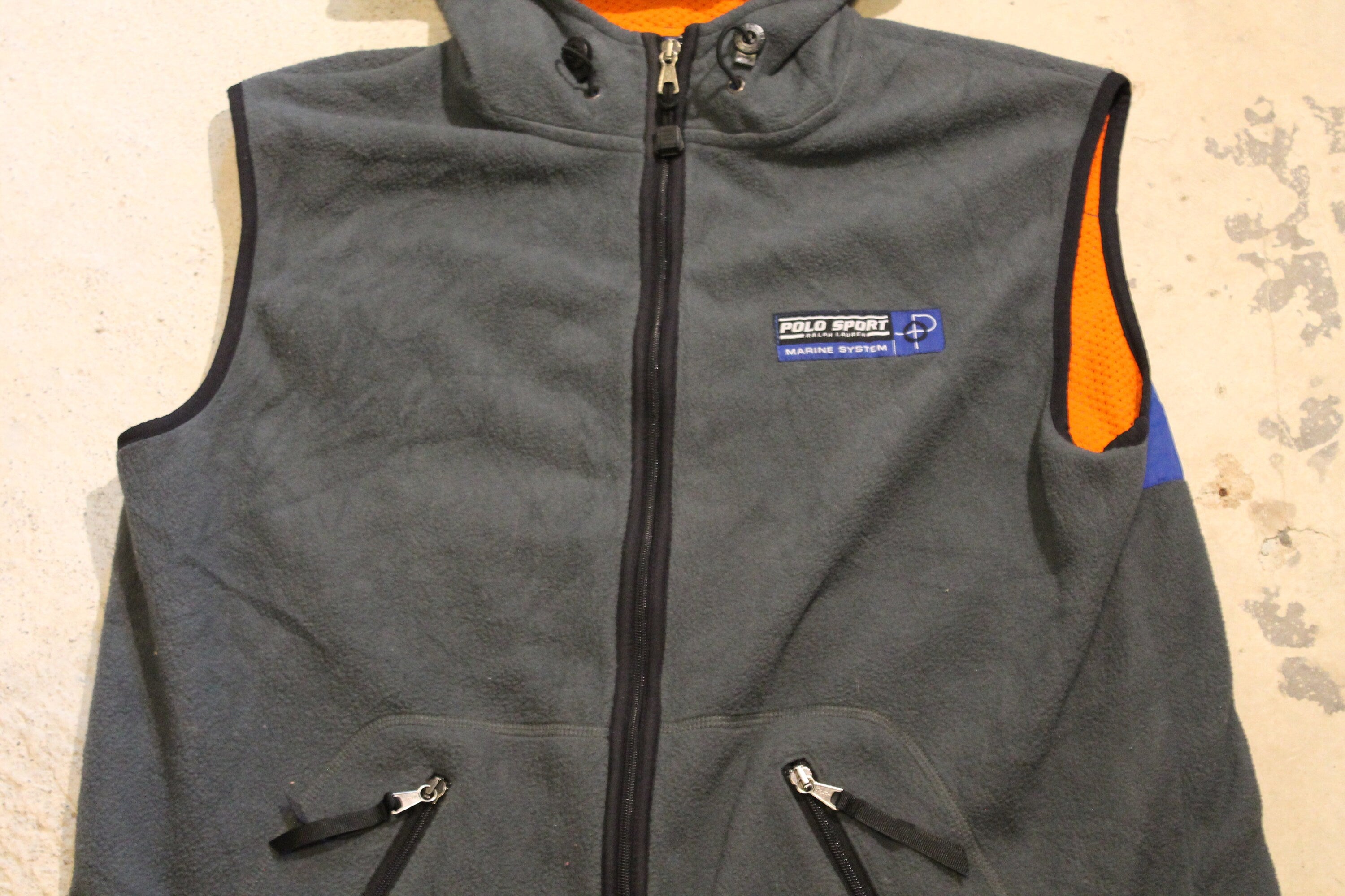 Vintage 1990s Polo Sport Ralph Lauren Marine System Fleece Vest