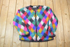 Vintage 1990s Janes Closet Wool Knit Button Up Sweater