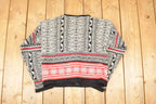 Vintage 1990s Laura Ashley Wool Knit Cardigan Sweater Women's S