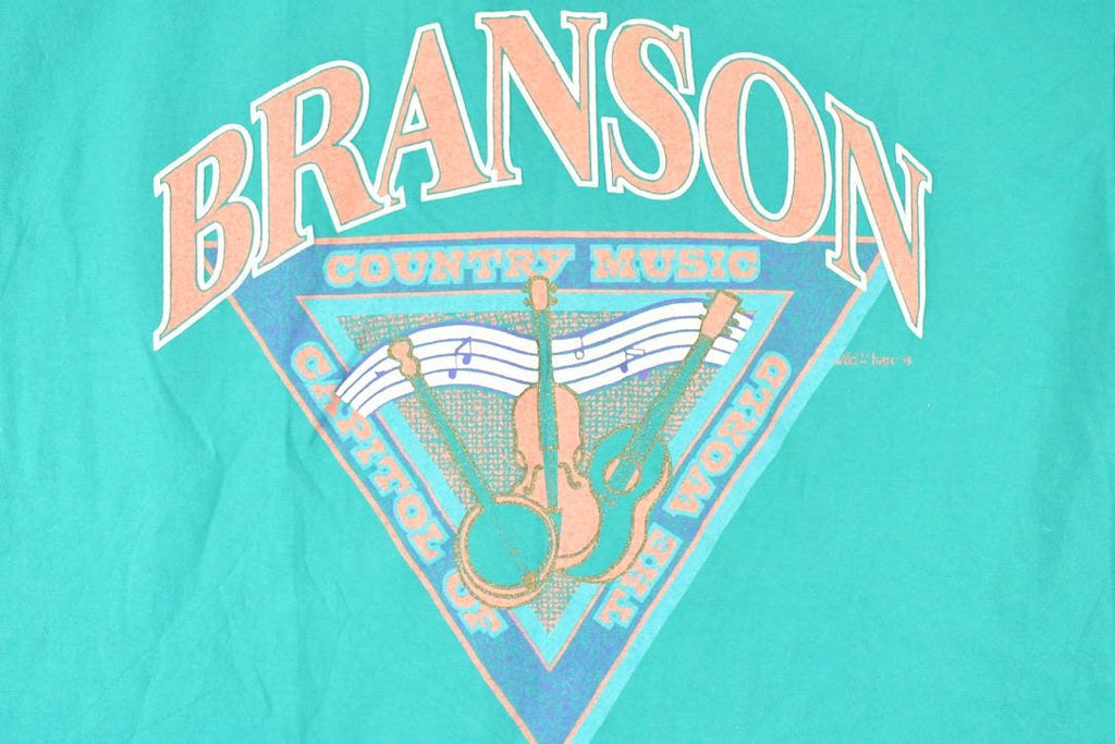 Vintage 1990s Branson Country Music Souvenir Travel T-Shirt Men's XL