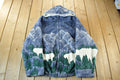 Vintage 1990s Winter Landscape Fleece Sweater