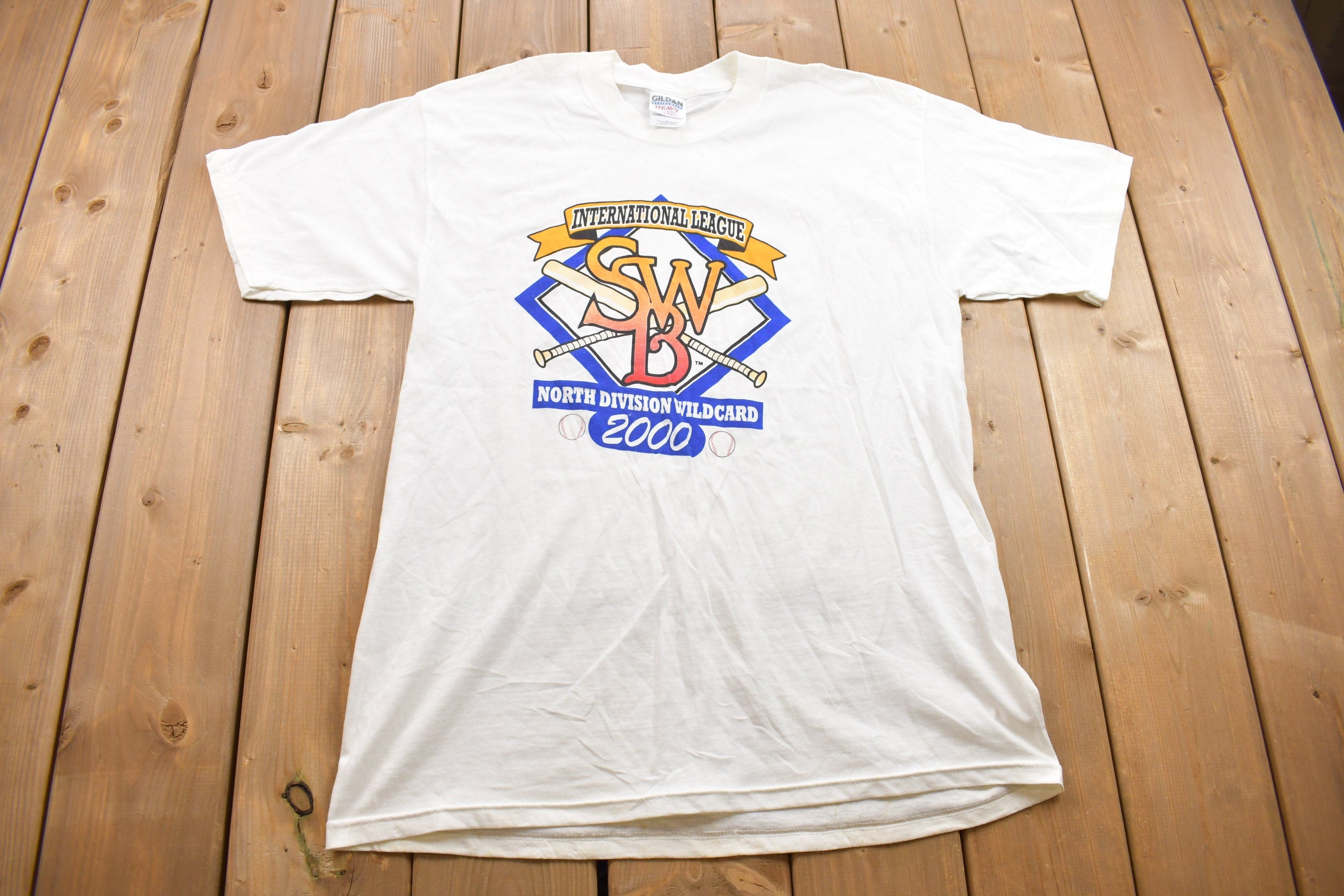 Vintage 2000 Baseball League Graphic T Shirt