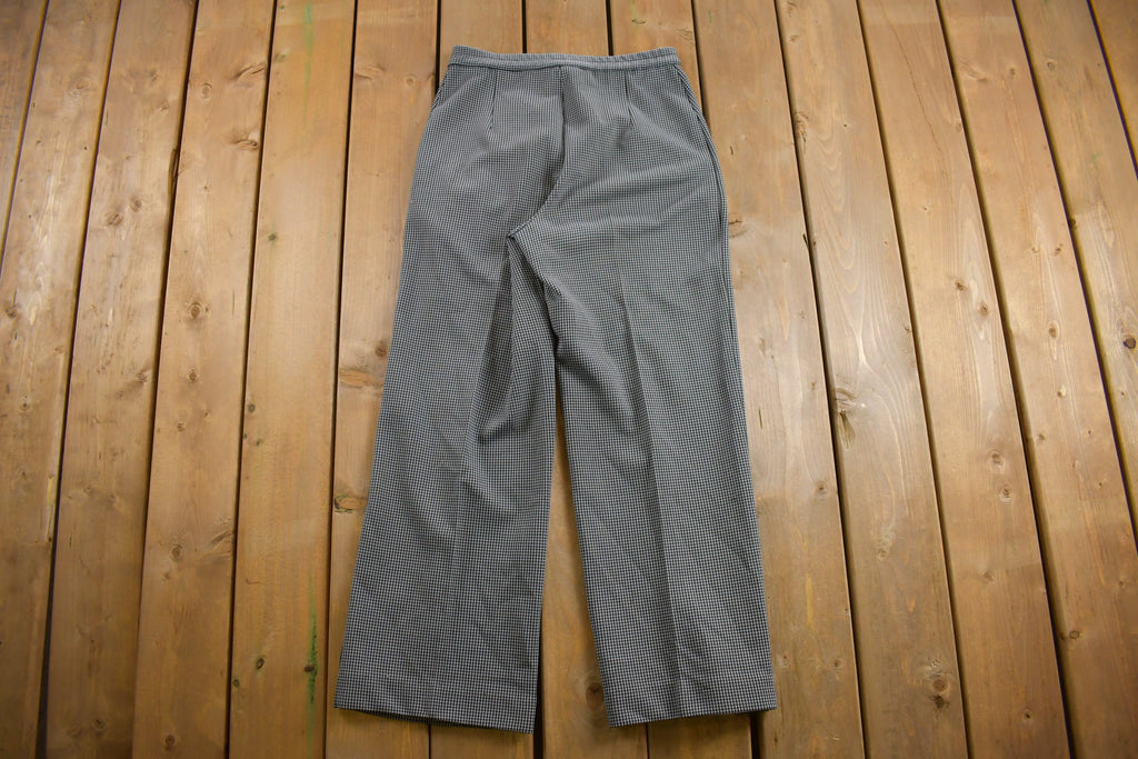 Vintage 1970s Rrrrus Made in USA Houndstooth Trousers Size 29 x 28