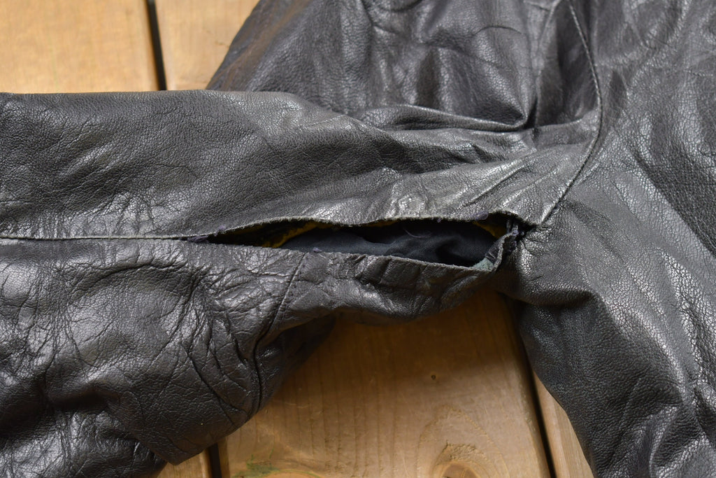 Vintage 1980s Leather Biker Jacket