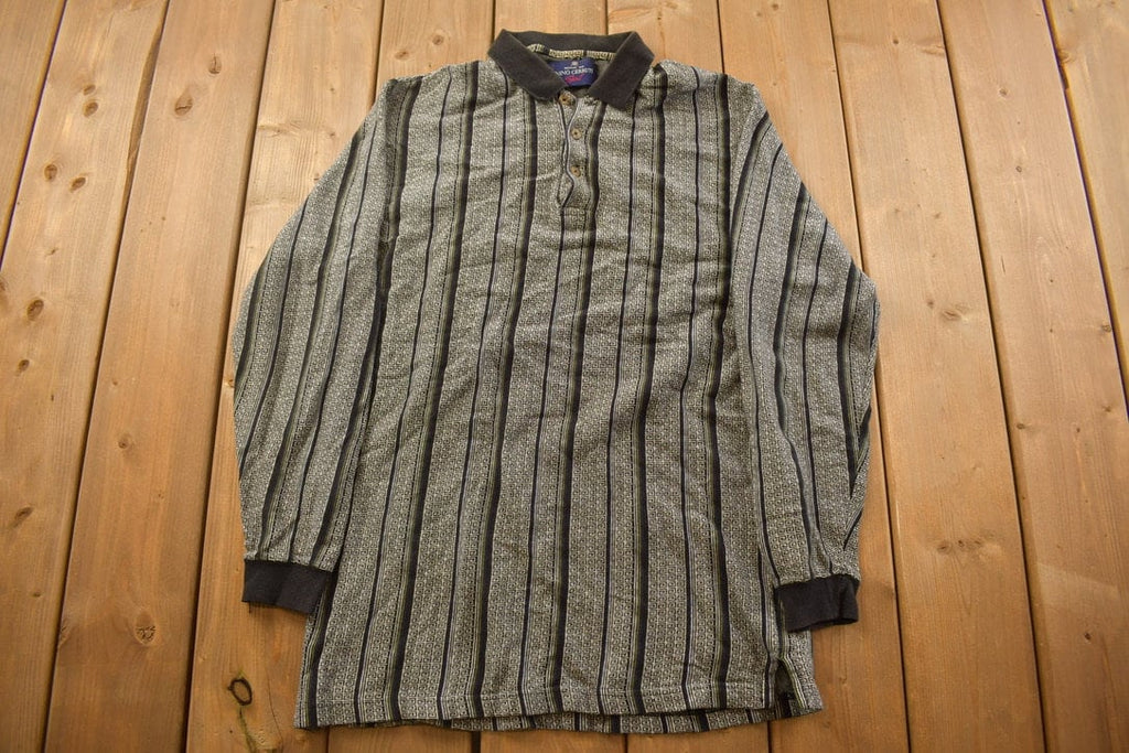 Vintage 1990s Nino Cerruti Abstract Long Sleeve Shirt