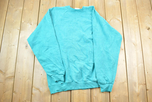 Vintage 1990s Cute Hearts Graphic Print Crewneck Sweater / 90s Crewneck / Grandma Sweater / Streetwear / Made In USA / Love Theme