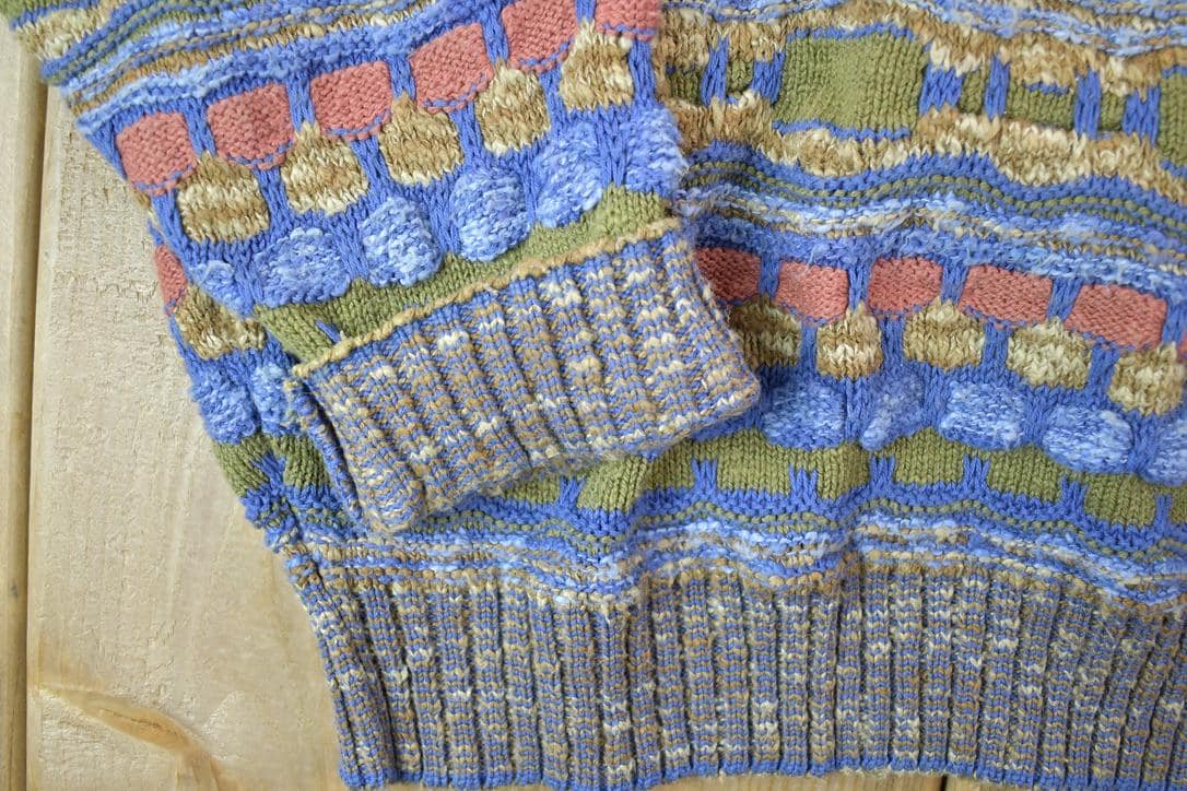 Vintage 1990s Crossings Knit Crewneck Sweater /