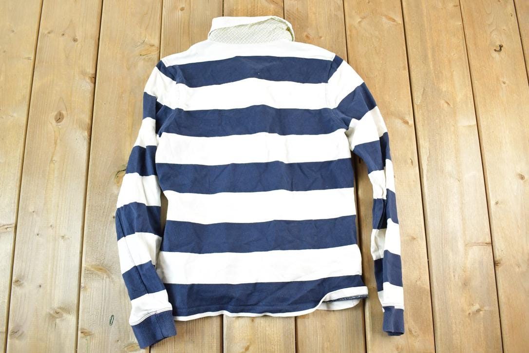 Vintage 1990s Tommy Hilfiger Striped Yachting Button Up Shirt Womens L
