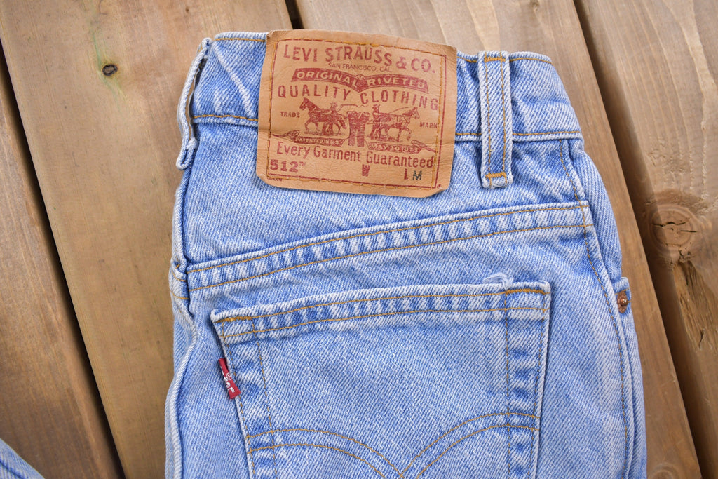 Vintage 1990s Levi's 512 Red Tab Blue Jeans Size 24 x 29