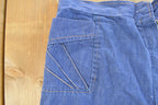 Vintage 1970s Bell Bottom Baggy Denim Jeans Men's 33 x 30