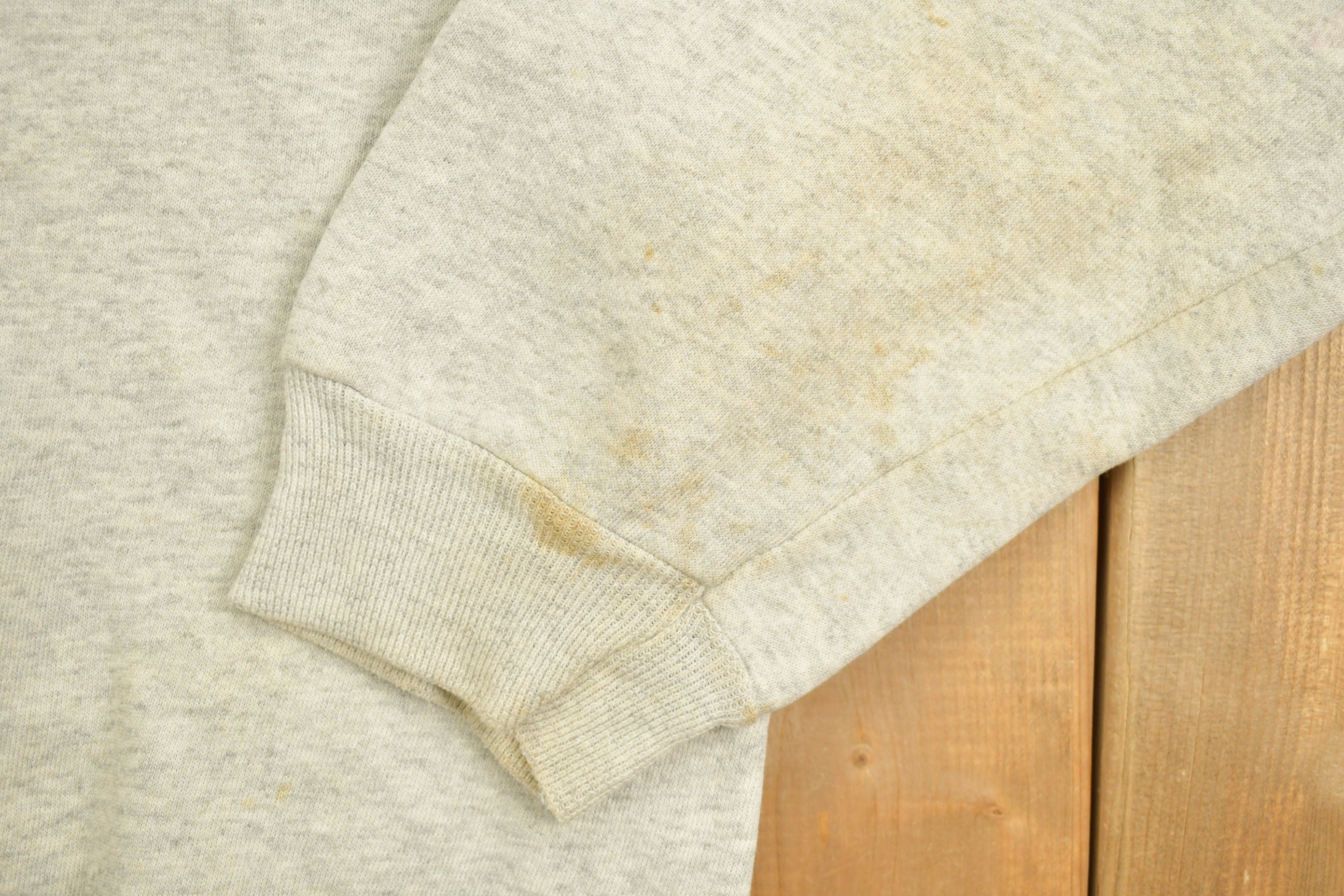 Vintage 1990s Champion Blank Grey Crewneck Sweatshirt