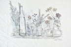 Vintage 1990s Northern Reflections Cottage Essentials Single Stitch Still Life Sketch Graphic T-Shirt