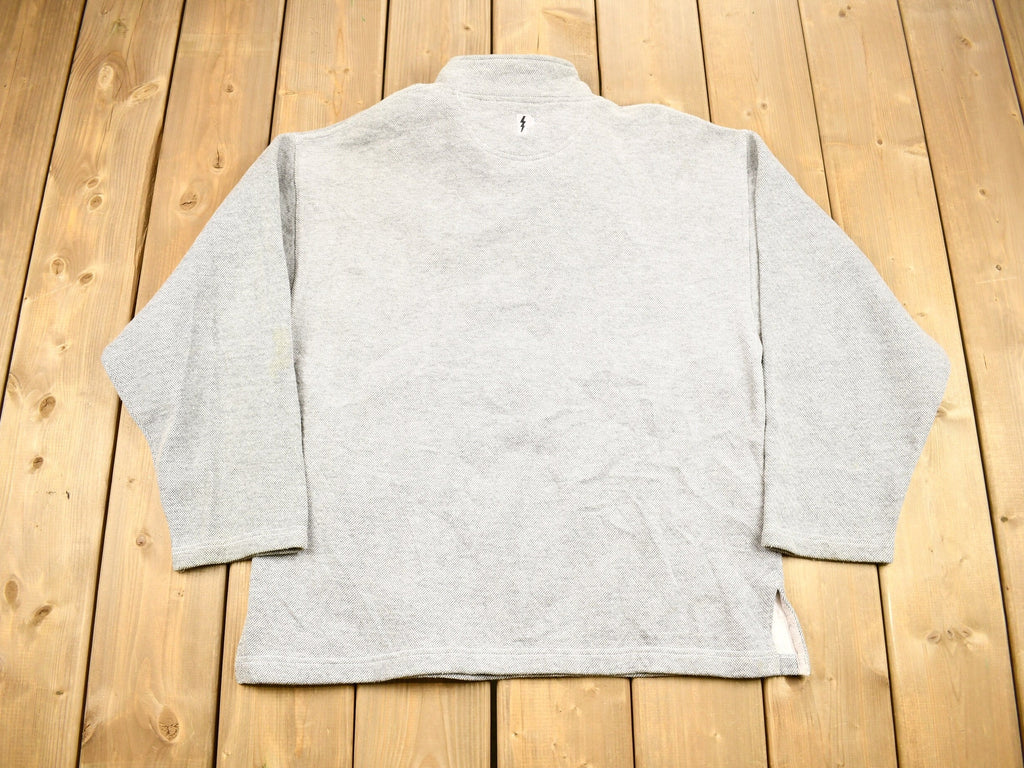 Vintage 1990s Green Bay Packers NFL Quarter Zip Crewneck Sweatshirt