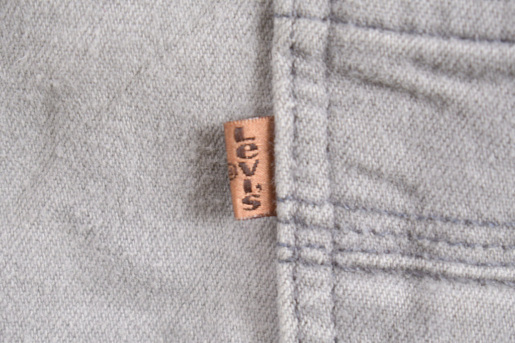 Vintage 1980s Levi's Brown Tab Jeans Size 35 x 24.5