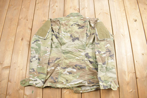 Vintage 1990s Military Multi Cam Tactical Coat / Army Green / Vintage Army / Army Jacket