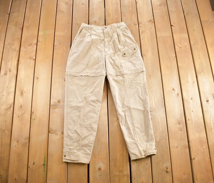 Vintage 1990s Cabelas Zip Off Womens Cargo Pants Size 14