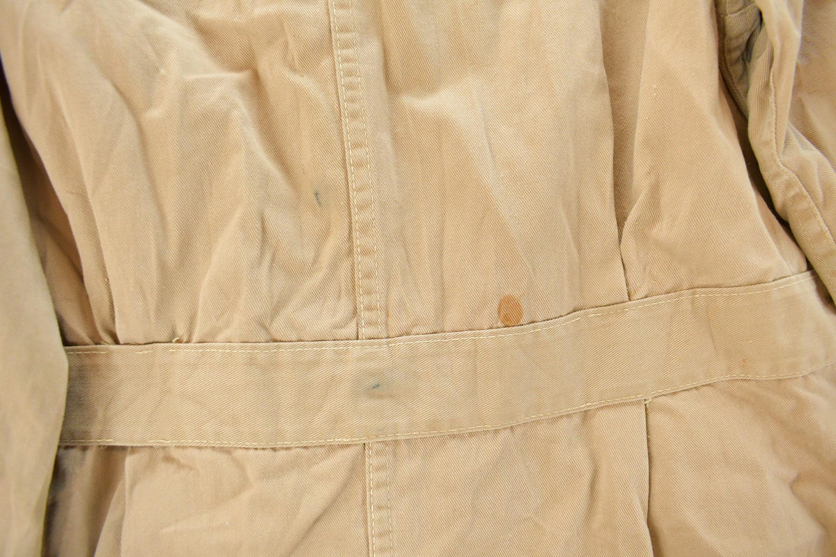 Vintage 1950s De Havilland Aircraft Aviation Shop Coat Light Jacket Men's Small