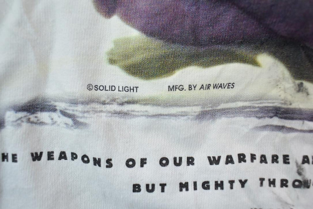 Vintage 1990s Combat For Jesus Graphic T-Shirt