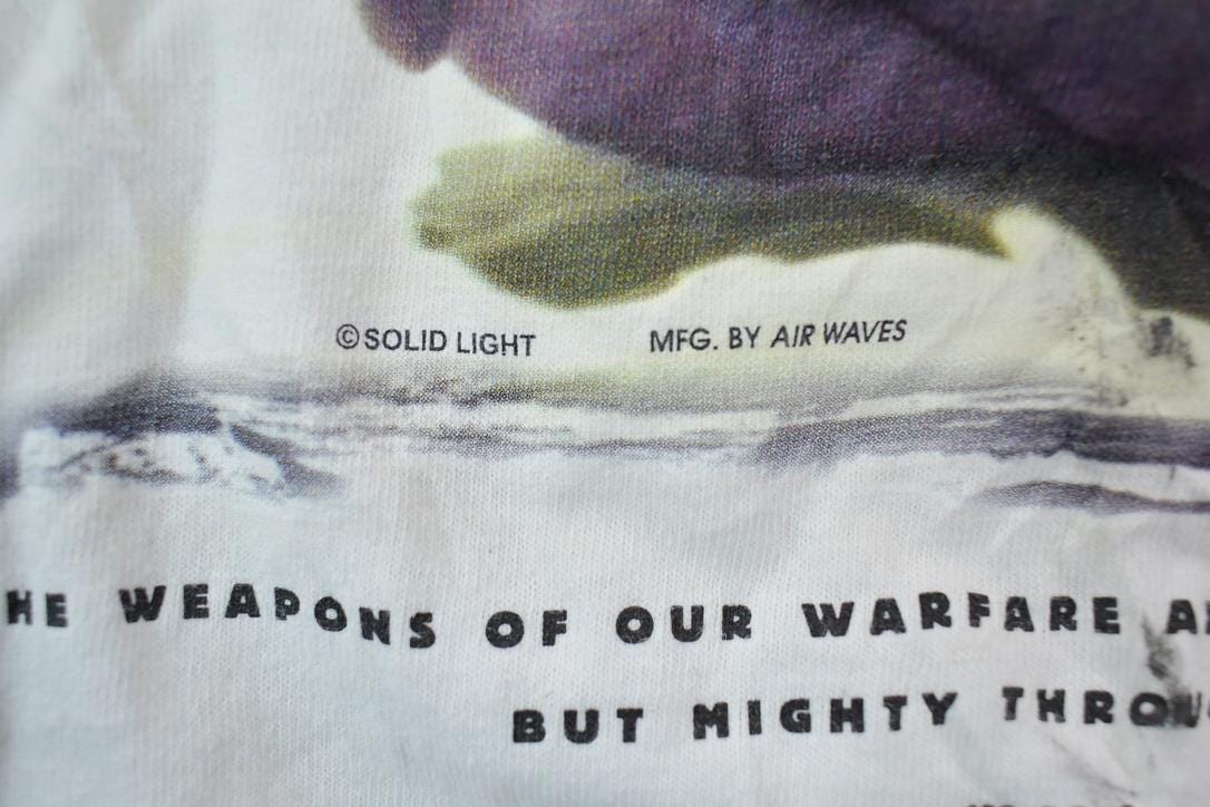 Vintage 1990s Combat For Jesus Graphic T-Shirt
