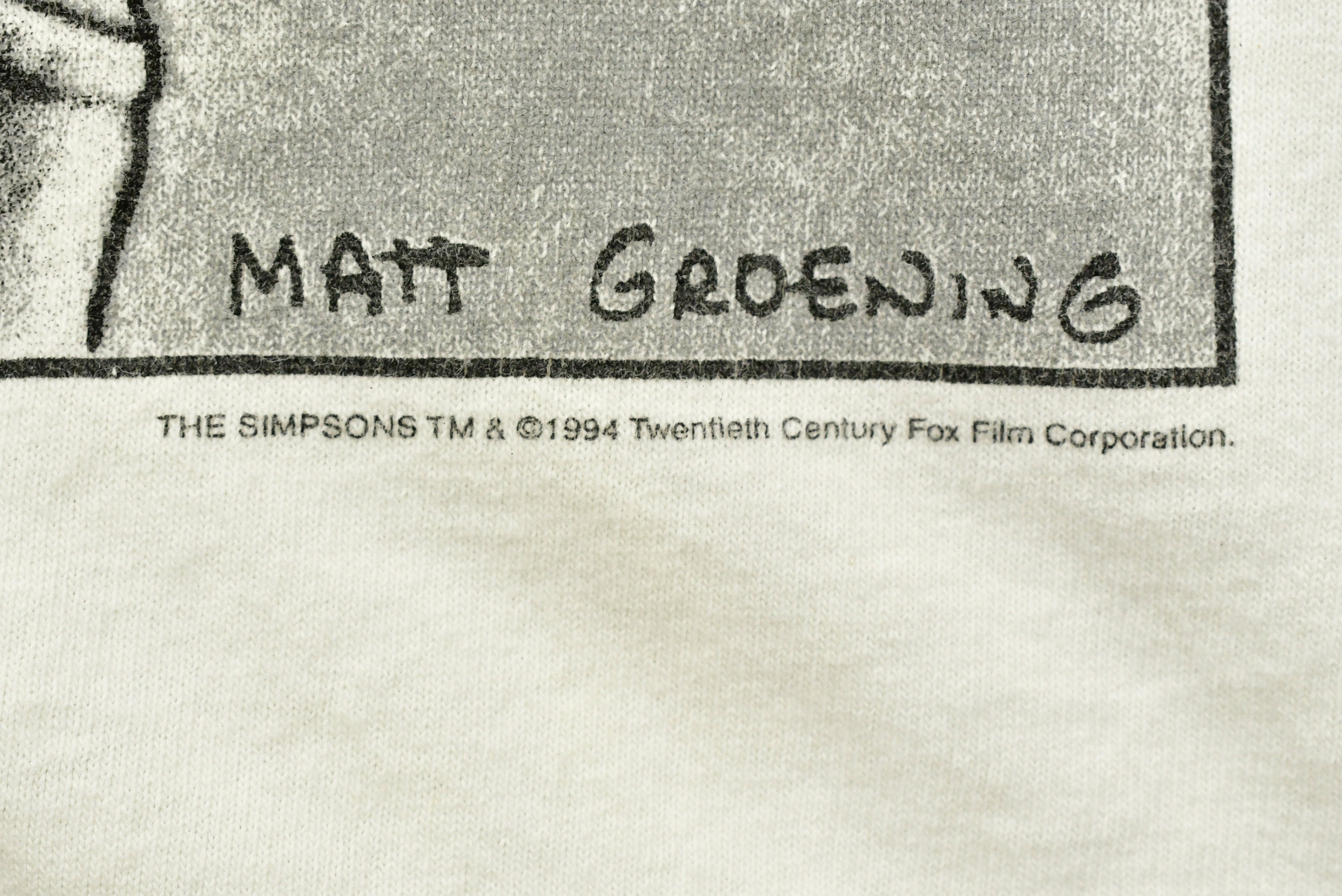 Vintage 1994 The Simpsons Homer Cartoon T-Shirt