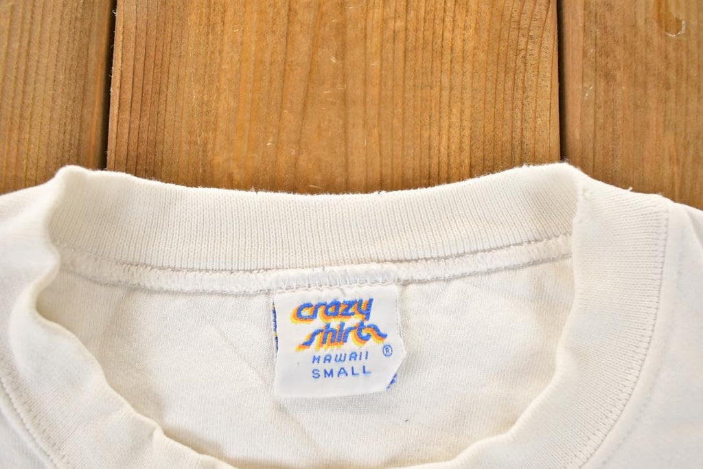 Vintage 1990s Crazy Shirt Hawaii Embroidered Crewneck Sweatshirt Men's M
