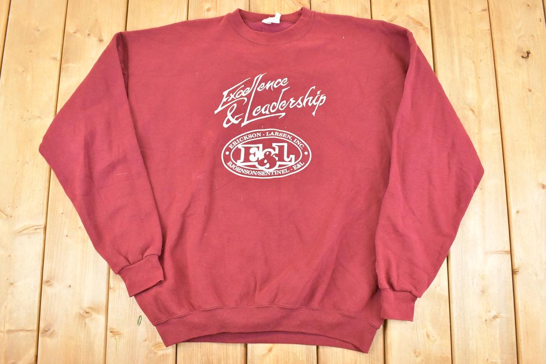 Vintage 1990s Erickson Larson Santee Heavyweight Crewneck Sweatshirt Men's XL  Made In USA  90's Destination Sweater