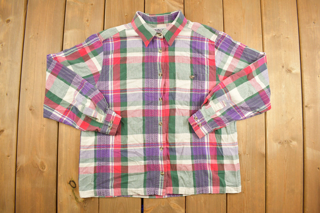 Vintage 1990s Cabin Creek Plaid Button Up Flannel