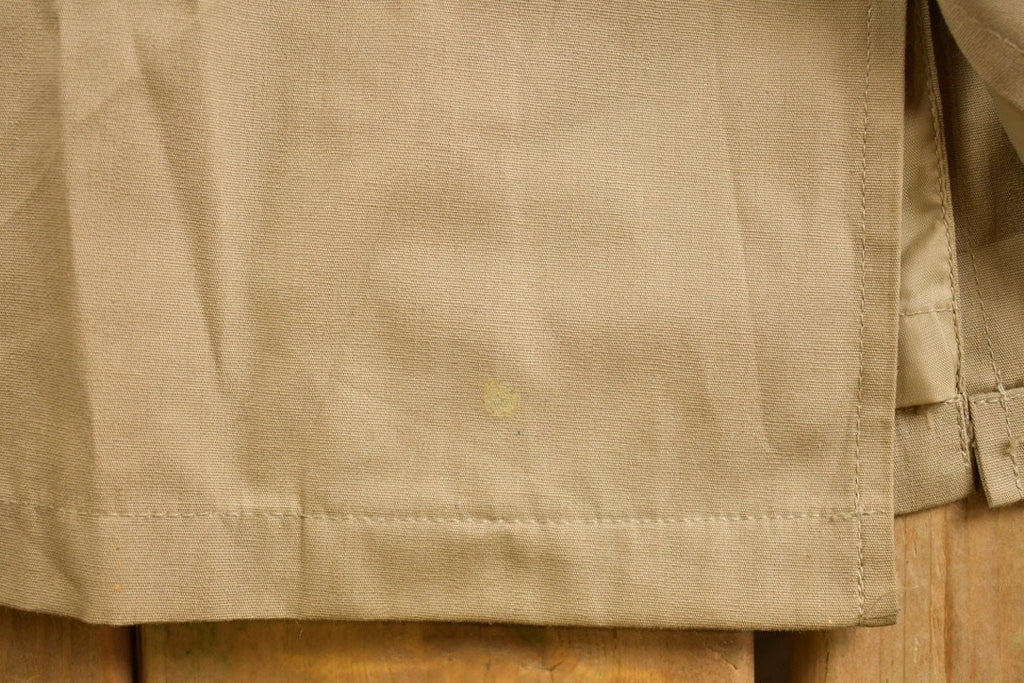 Vintage 1980s Beige Trench Coat Jacket