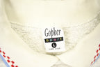 Vintage 1990s Gopher Sport Heart Theme Collared Crewneck