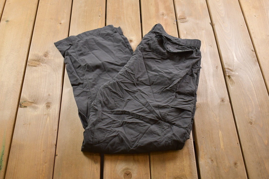 Vintage 1990s The North Face Black Track Pants Size 34 x 31