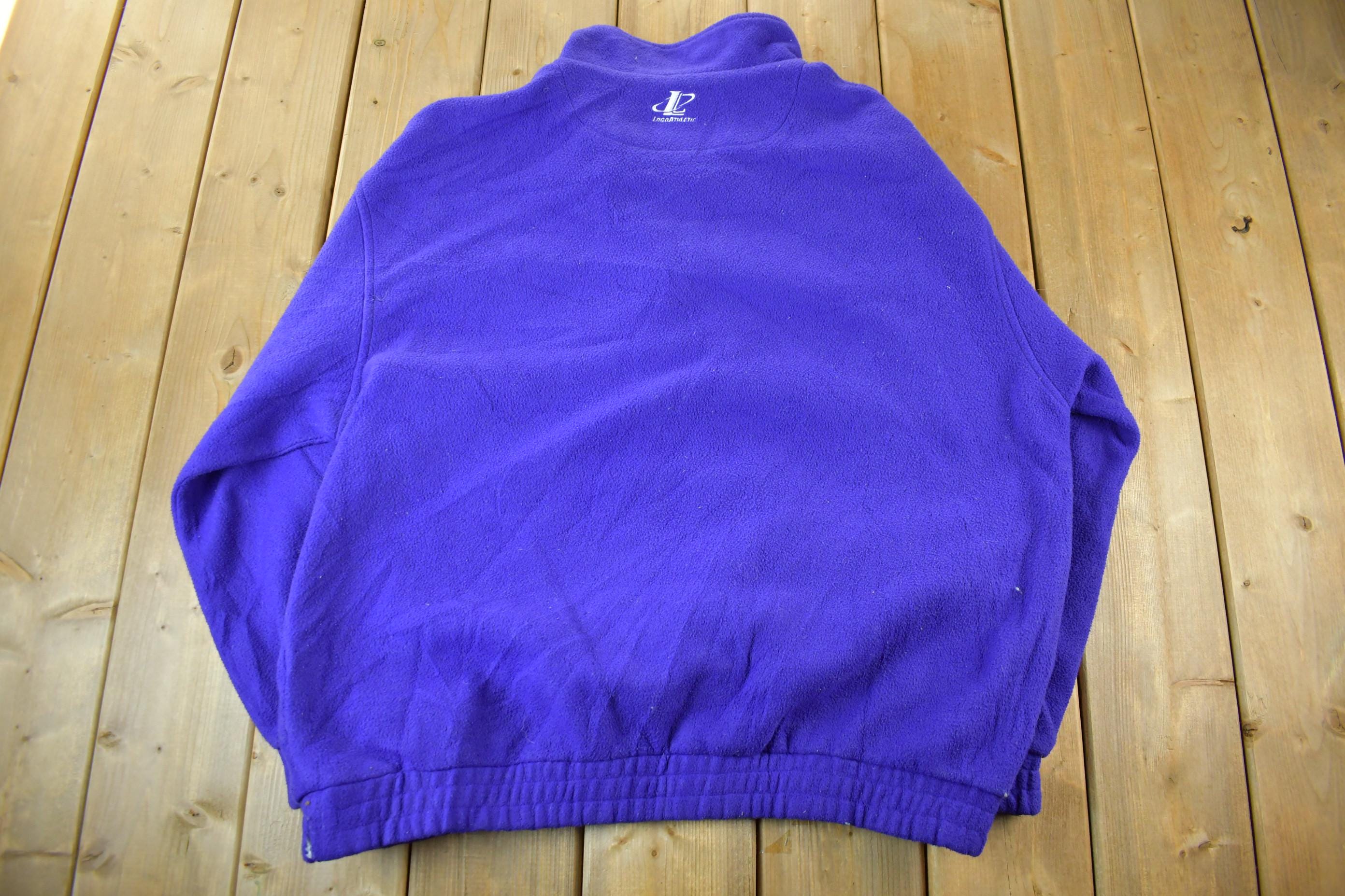 Vintage 1990s Minnesota Vikings Fleece Quarter Zip NFL Sweater Mens XL