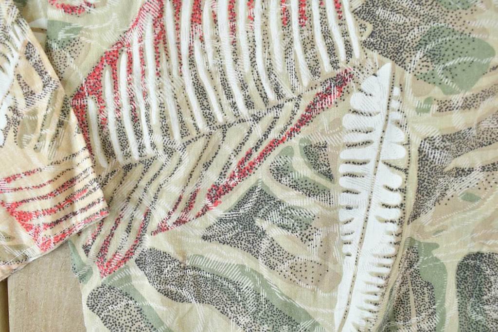 Vintage 1990s C'est Ca Unique Jungle Button Up Shirt