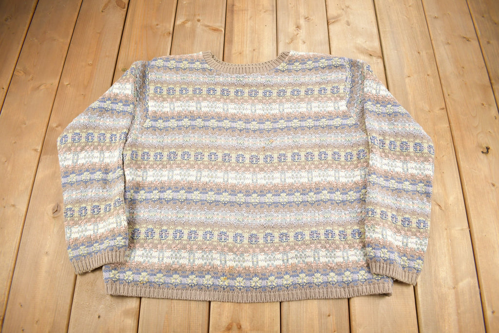 Vintage 1990s LL Bean Women's Knit Crewneck Sweater