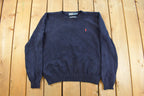 Vintage 1990s Polo Ralph Lauren Knit Crewneck Sweater Men's Medium