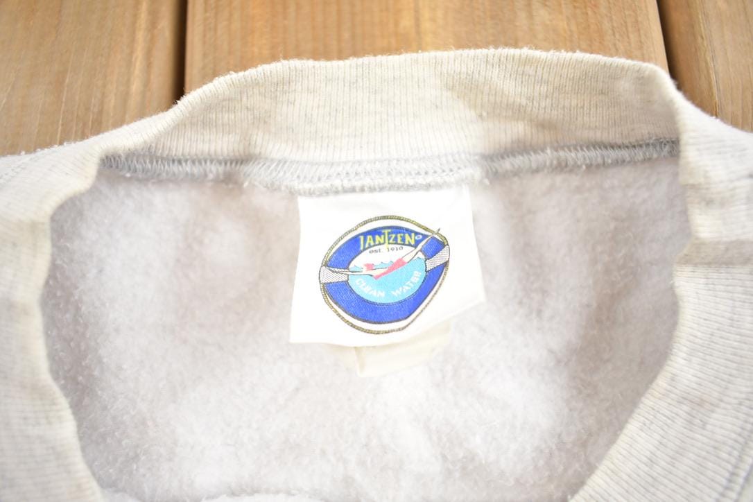 Vintage 1990s Duck Theme Outdoorsman Crewneck Sweatshirt Made In USA