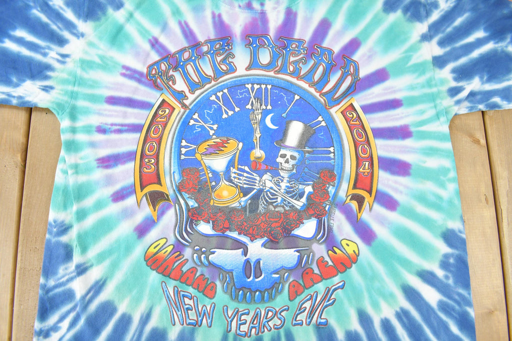 Vintage 2004 Grateful Dead New Years Eve Tie Dye Band T Shirt