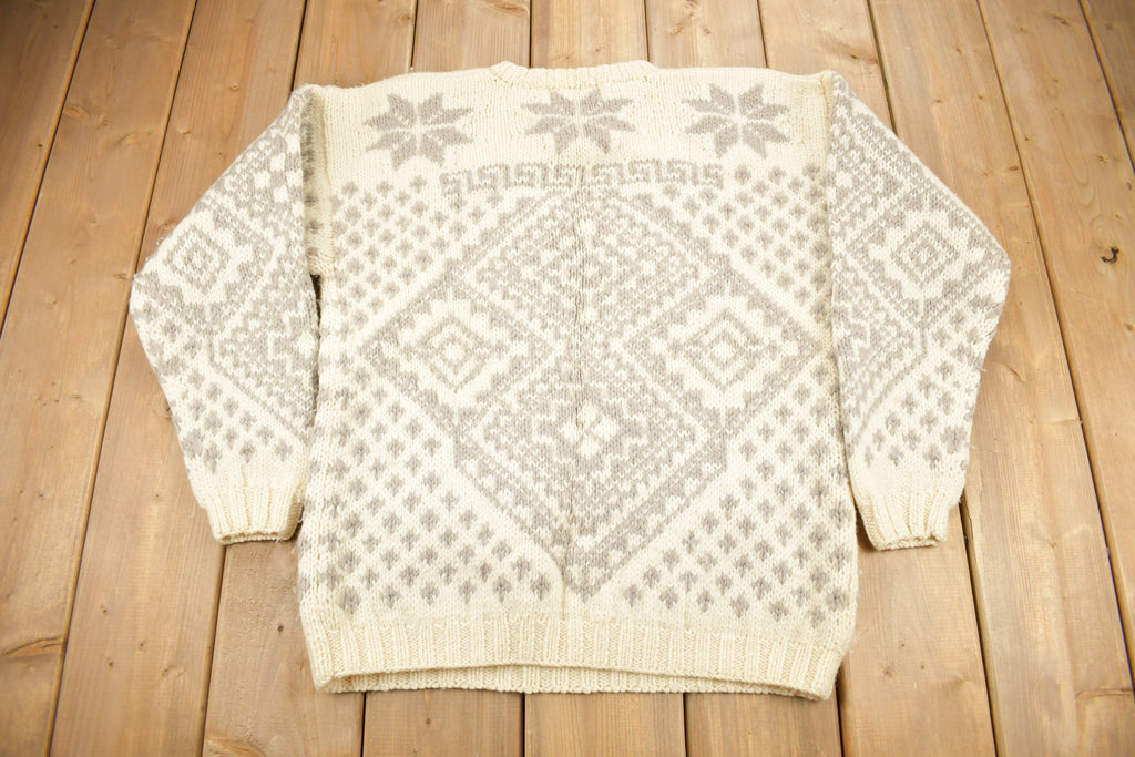Vintage 1990s Iarazzia Winter Theme Knit Crewneck Sweater