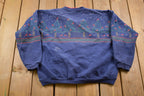 Vintage 1990s Nature All Over Print Double Collar Sweatshirt