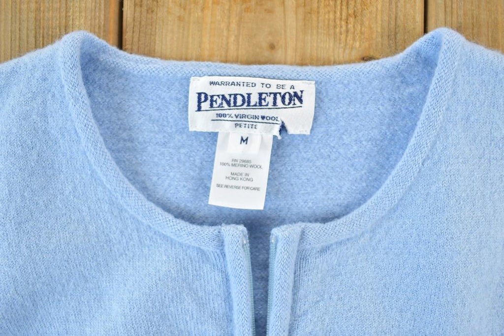 Vintage 1980s Pendleton 100% Merino Wool Knit Sweater Womens M