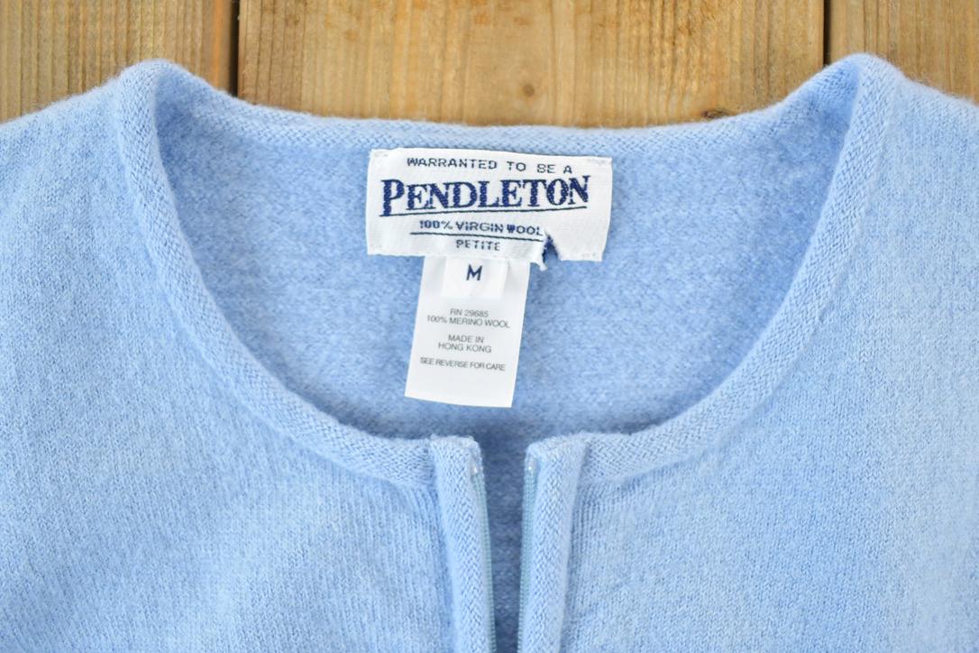 Vintage 1980s Pendleton 100% Merino Wool Knit Sweater Womens M