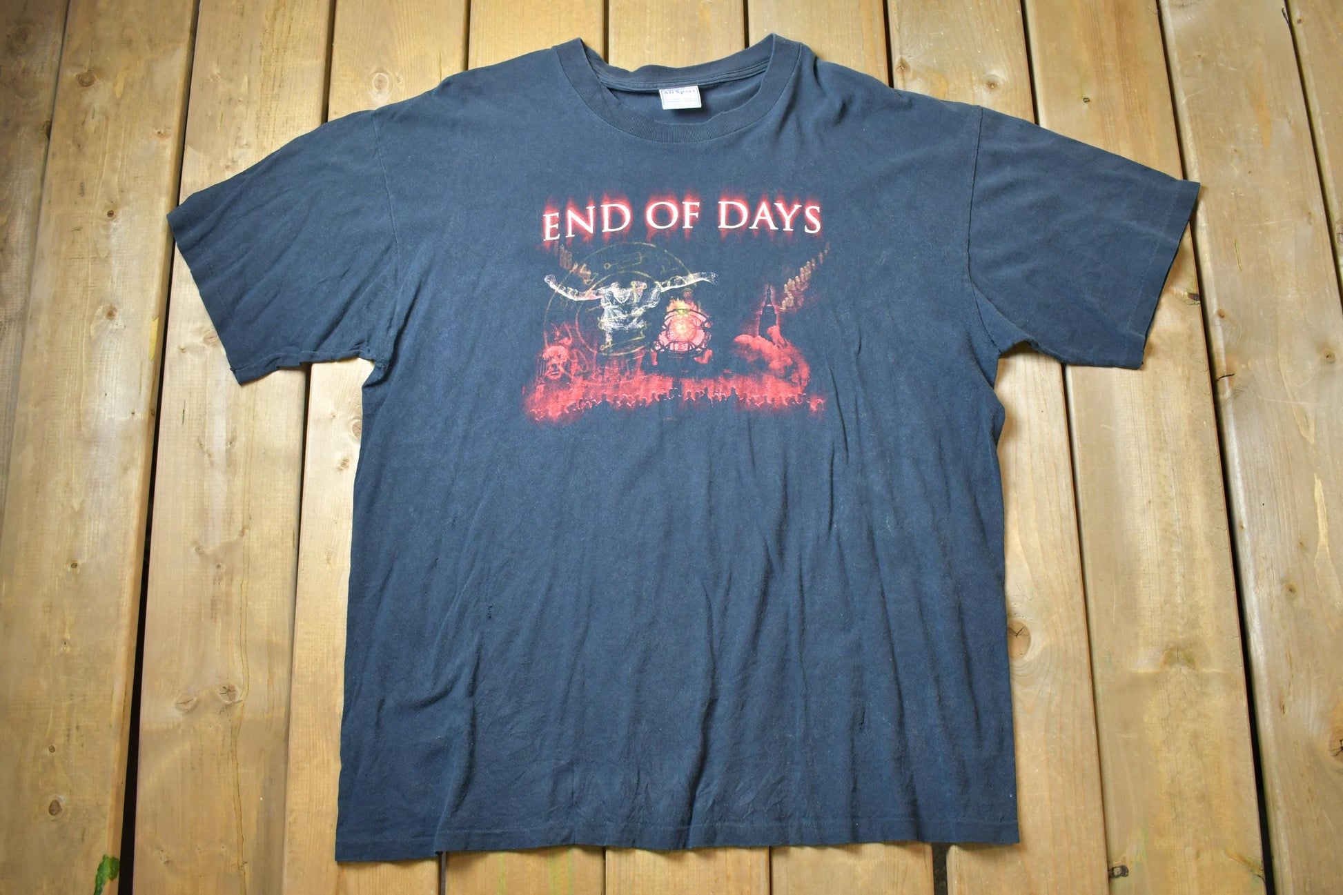 Vintage 1999 End Of Days Movie Promo T-shirt