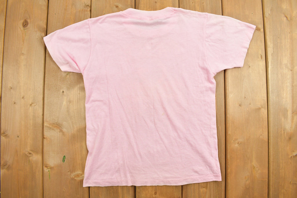 Vintage 1980s Camp Chautauqua Pink Youth Souvenir T Shirt